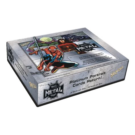 2021 upper deck marvel metal universe spider-man hobby box|Spider-Man trading cards box.